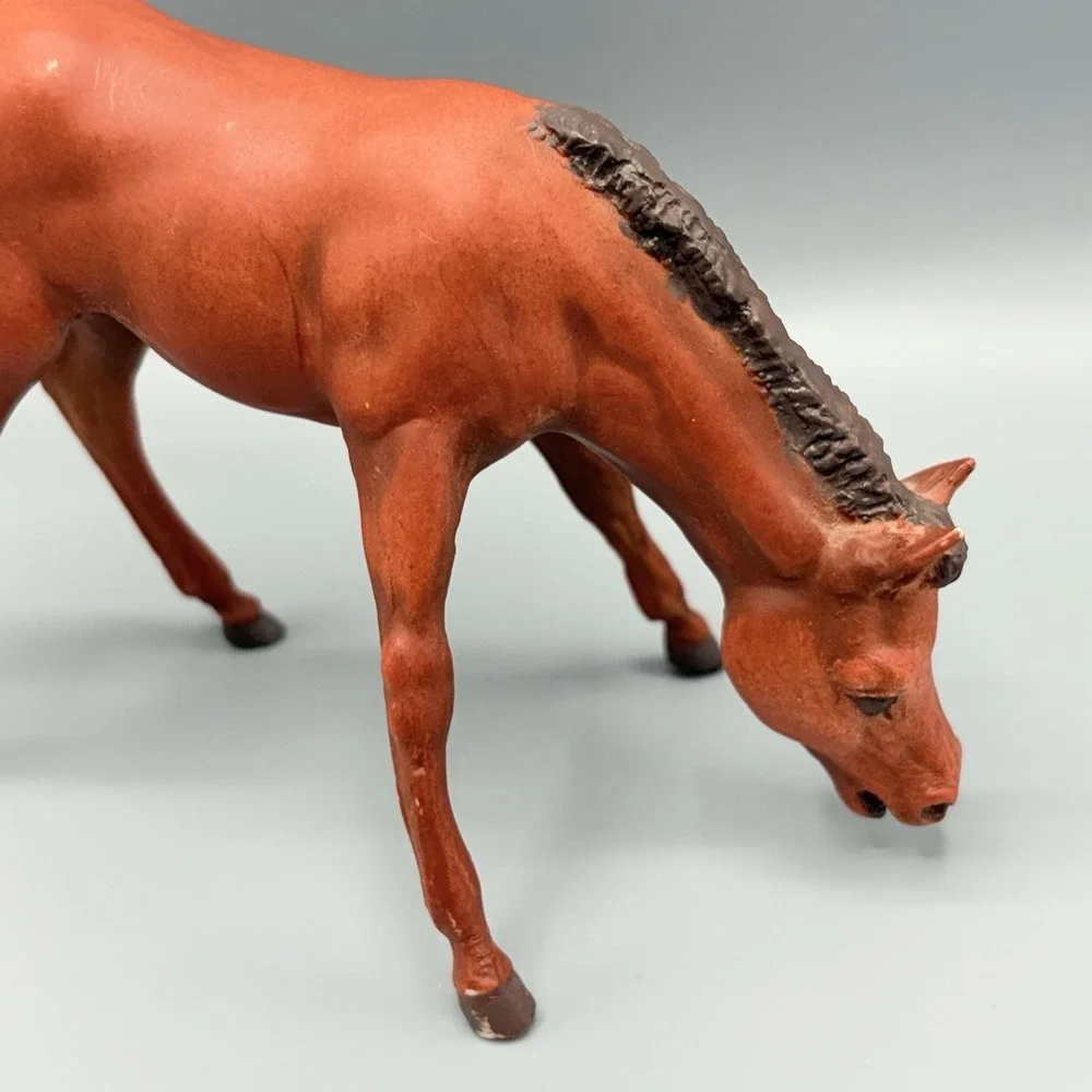Breyer Grazing Foal Palomino Red Early Mold Mark Vintage